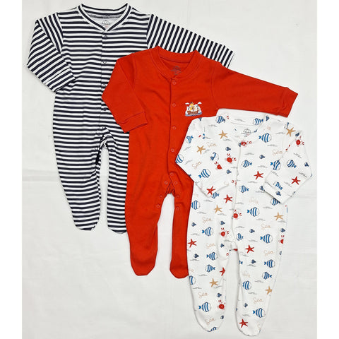 BRL - Pack of 3 - Sleep Suits - Party