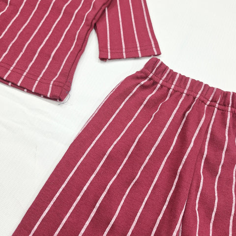 TBS - Night Suit - Vol-08-25 - Maroon - Stripes