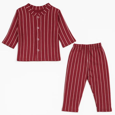 TBS - Night Suit - Vol-08-25 - Maroon - Stripes