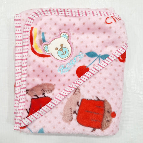 Fleece - Wrapping Sheet - Rainbow & Cherry - Pink - 25