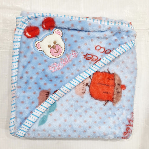 Fleece - Wrapping Sheet - Rainbow & Cherry - Blue - 25