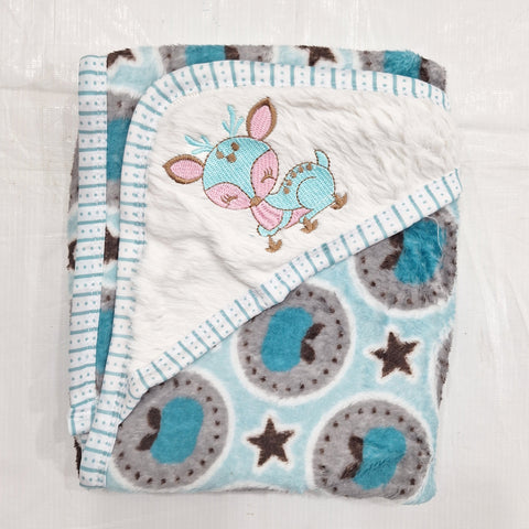 Fleece - Wrapping Sheet - Star & Fruit - Green - 25