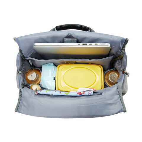 Fashion Way - Waterproof Diaper Backpack - Grey