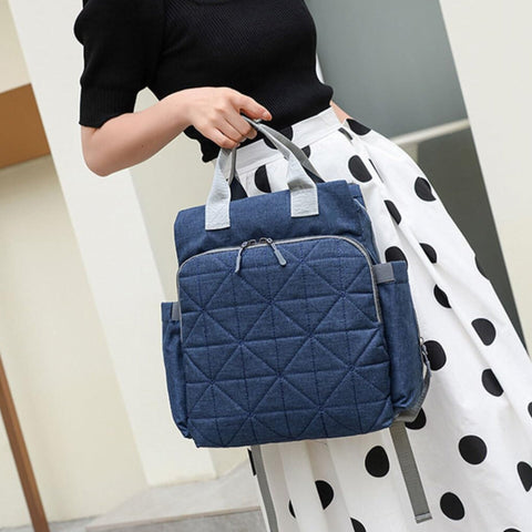 Fashion Way - Waterproof Diaper Backpack - Navy