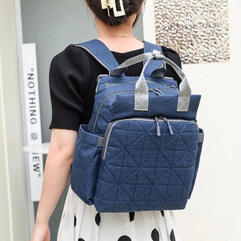 Fashion Way - Waterproof Diaper Backpack - Navy
