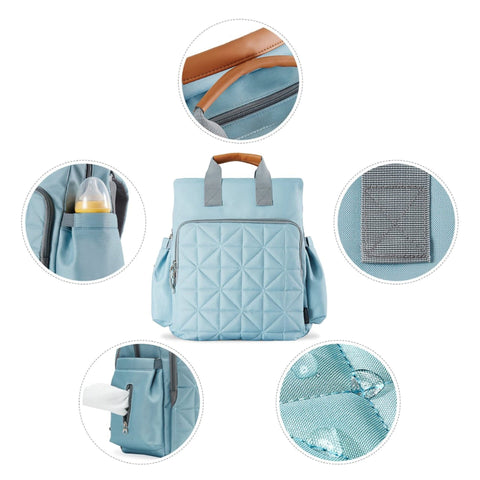 Fashion Way - Waterproof Diaper Backpack - Sea Green