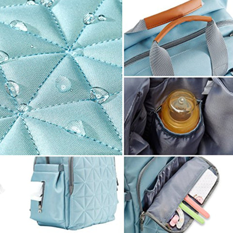 Fashion Way - Waterproof Diaper Backpack - Sea Green
