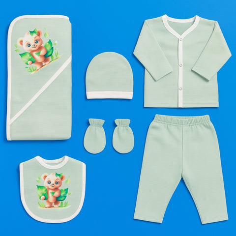 Fleece - 6 Pieces - 3D Character - Starter Set - Green - Sow