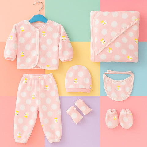 Fleece - 8 Pieces - Starter Set - Pink - Penguin