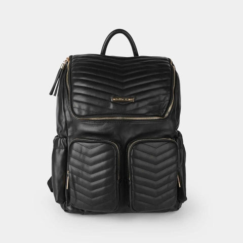18 Pockets - Miella + Me - Diaper Backpack - Black