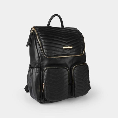 18 Pockets - Miella + Me - Diaper Backpack - Black