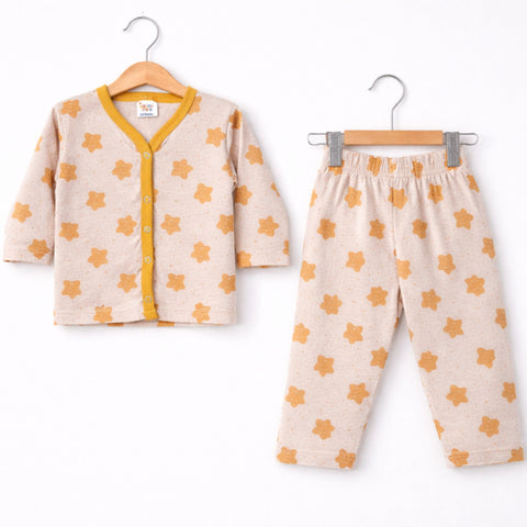 TBS - Cotton Jersey - Night Suit - Yellow - Star - 26