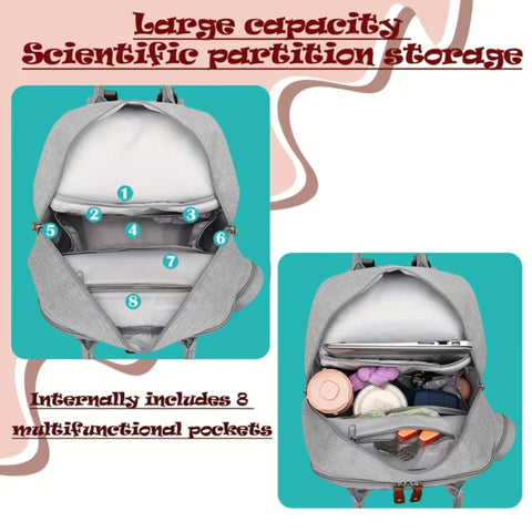 Kabaqoo - Waterproof Diaper Backpack - Pink