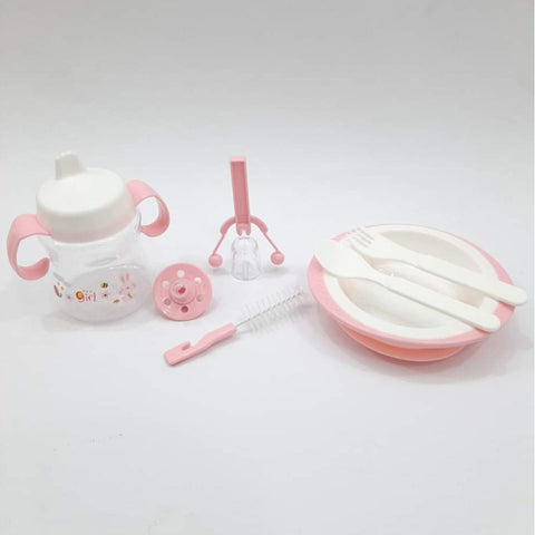 7 Pieces Feeding Set - Pink