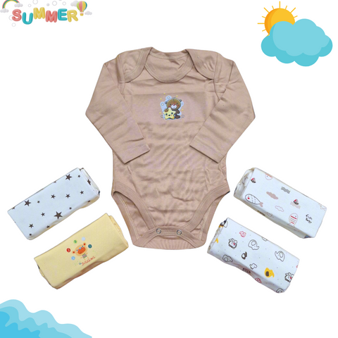 Little Love - Pack of 5 Long Sleeve Bodysuits - Unisex
