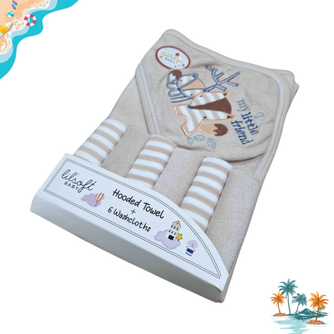7 Pieces - Lilsoft - Bath Towel Gift Set