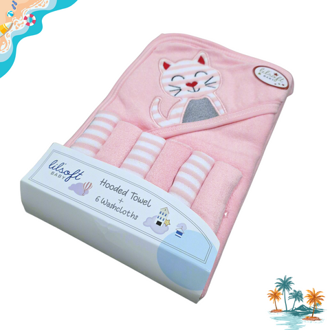 7 Pieces - Lilsoft - Bath Towel Gift Set