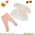 Net Frock - Flowers - Pink