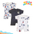 TBS - Pack of 3 Short Leg Rompers - Navy Blue
