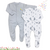 TBS - Pack of 2 Sleep Suits - Grey - Think Happy & Clouds