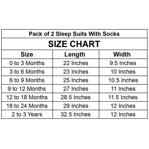 TBS - Pack of 2 Sleep Suits - Pink & Blue