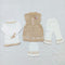 4 Pieces Wool Frock Trouser Set - Flower
