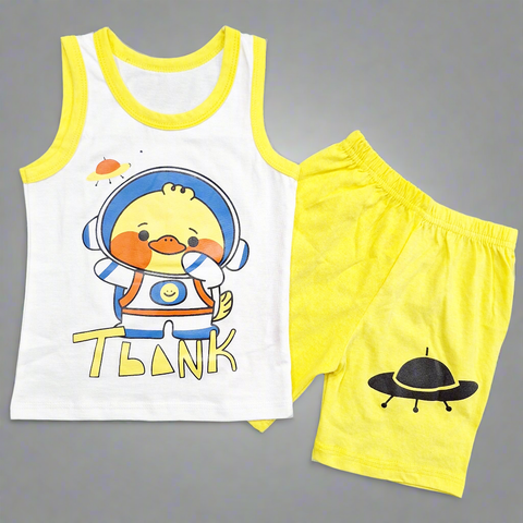 Sando & Shorts - Yellow - Duck