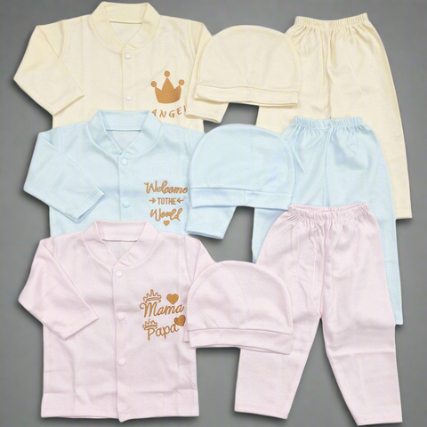 Kiddy's - Pack of 3 - Newborn Night Suits - Welcome