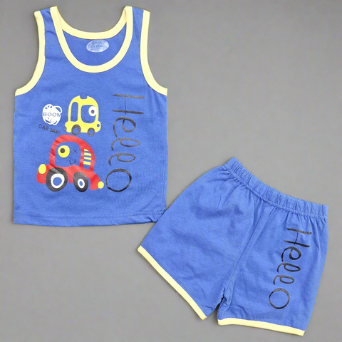 Sando & Shorts - Blue - Hello Car