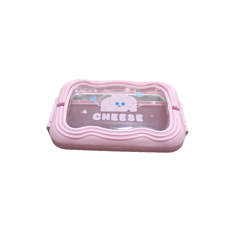 Lunch Box - Cheese - Pink - China - 6336