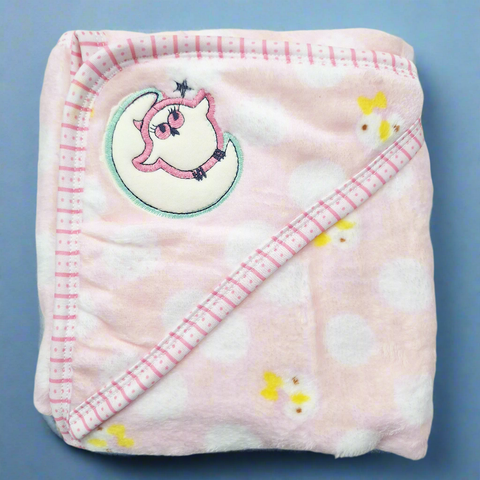 Fleece - Wrapping Sheet - Penguin - Pink - 25