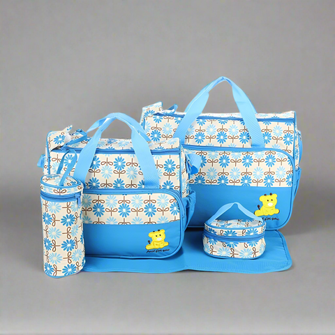 5 Pieces Flowers Bag Set