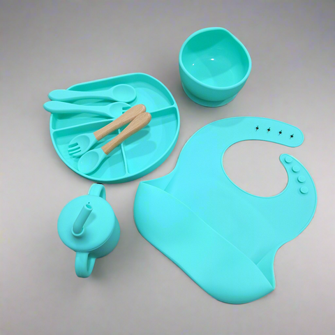 8 Pieces - Silicon Feeding Set