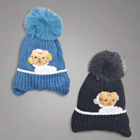 Street Six - Pack of 2 Caps - Cat - Blue & Black