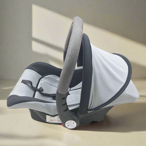 Double Cushion - Carry Cot - Grey & Black