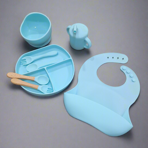 8 Pieces - Silicon Feeding Set