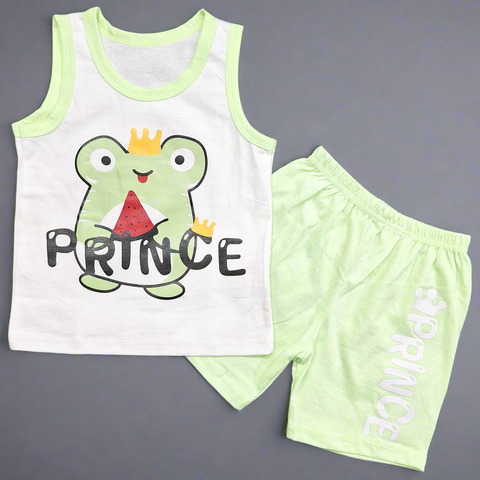 Sando & Shorts - Green - Frog