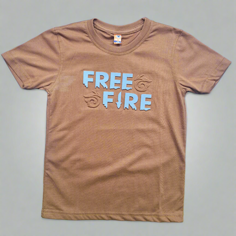 H&G - Free Fire - T-Shirt - Brown