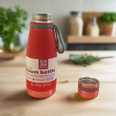 SUS - Stainless Steel Vacuum Bottle - 600 ML