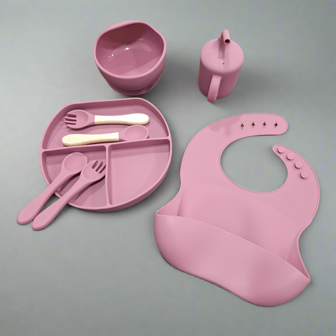 8 Pieces - Silicon Feeding Set