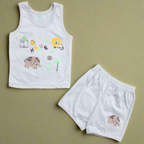Sando & Shorts - Blue - House