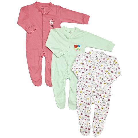 BRL - Pack of 3 - Sleep Suits - Unicorn