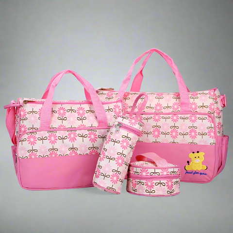 5 Pieces Flowers Bag Set