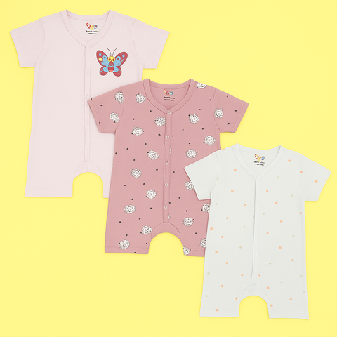 TBS_BRL - Pack of 3 - Short Leg Rompers - Wonder