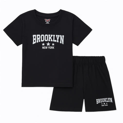 TBS_BRL - T-Shirt & Shorts - Black - Newyork
