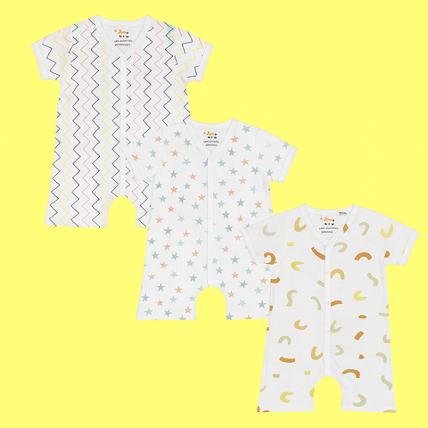 TBS_BRL - Pack of 3 - Short Leg Rompers - Slide