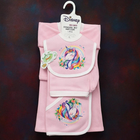 Fleece - 6 Pieces - 3D Character - Starter Set - Pink - Unicorn