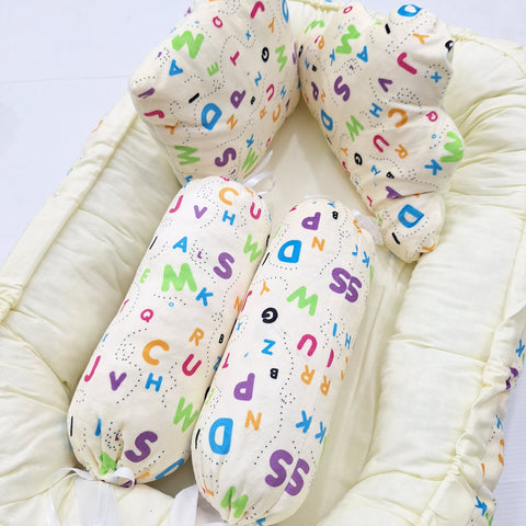 Velvet - 7 Pieces - Snuggle Bed - Yellow - Alphabets - 25