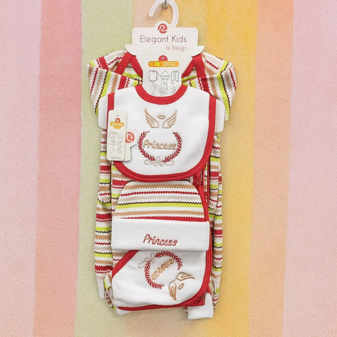 Velvet - 7 Pieces - Elegant Lining - Princess - Starter Set - Red