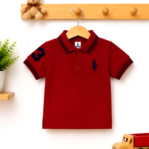 Polo T-Shirt Short Sleeves - Red - RL